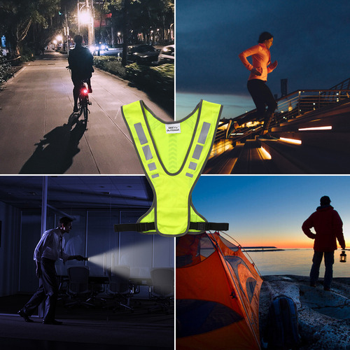 Chaleco Reflectante De Alta Visibilidad For Correr Y Andar