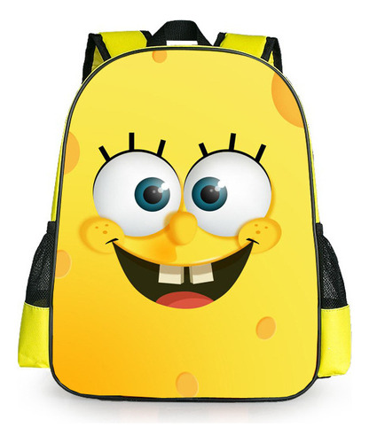 Mochila Escolar Con Dibujos Animados De Bob Esponja Para Niñ