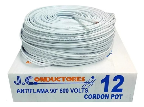 Cable Duplex Pot Spt 12 100% Cobre Jc Electricos