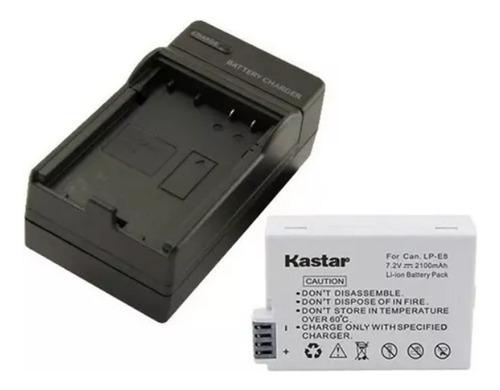 Kit Kastar Batería Y Cargador Lp-e8 Para T3i T4i T5i