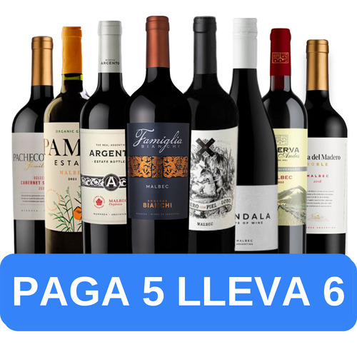 Oferta De Vinos Premium  En Combo (8 Botellas).b Quirino