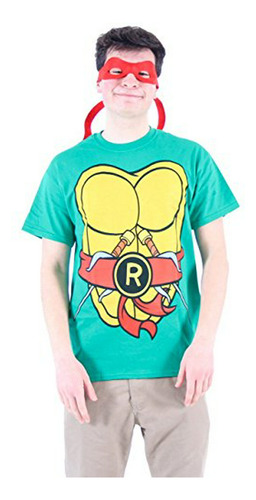 Camiseta De Disfraz De Tortugas Ninja Adolescentes Para Homb