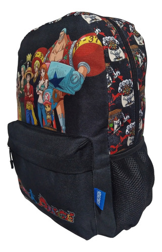 Mochila Escolar Juvenil G Chenson One9918 One Piece Cor Preto