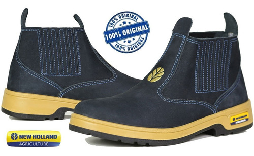 Imagem 5 de 6 de Botina New Holland Em Couro Nobuck Enh2201 Original Promoção