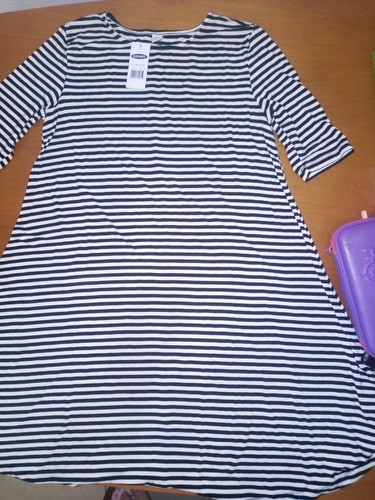 Old Navy Vestido A Rayas Talla S Lycra.