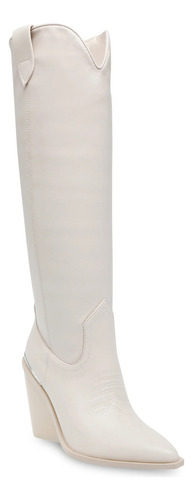 Steve Madden Botas Vaqueras Tustin Mujer Color Blanco Bone