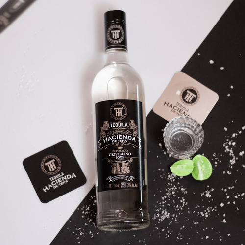 Tequila Hacienda De Tepa Reposado Cristalino 750 Ml 3 Piezas