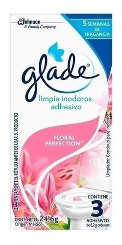 Imagen 1 de 1 de Limpia Inodoro Adhesivo Glade Floral X3