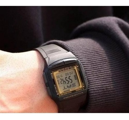Reloj Hombre Casio Db-36 Databank Led Cronómetro 5 Alarmas