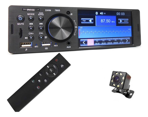 Som Automotivo Com Tela 4.0 E Câmera Micro Bluetooth