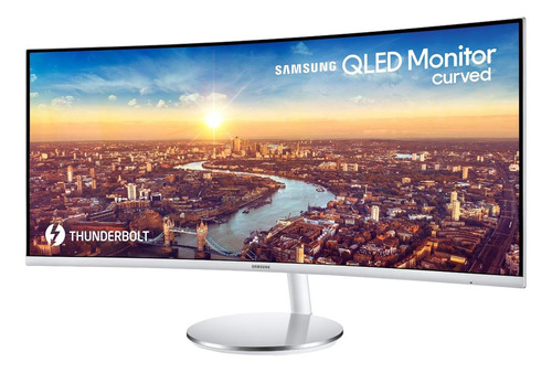 Monitor gamer curvo Samsung UltraWide C34J791WT led 34" gris 100V/240V