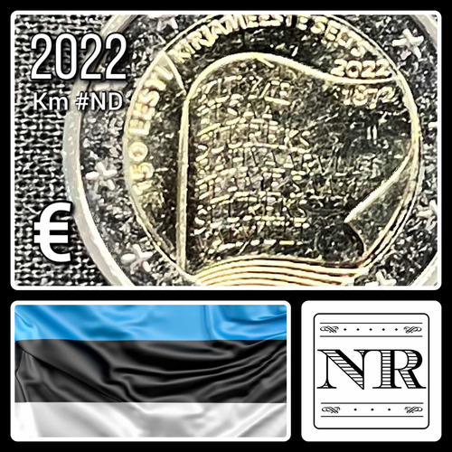 Estonia - 2 Euros - Año 2022 - N #321860 - Soc. Literaria