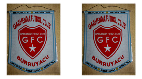 Banderin Grande 40cm Garmendia Futbol Club Burruyacu
