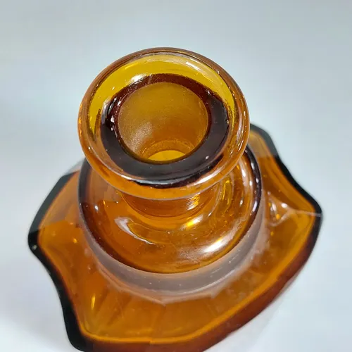 Antiguo Frasco Farmacia Cristal Con Vaso Mag 63717 (Usado)