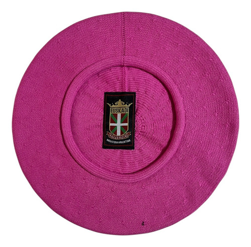 Boina Vasca Euskadi De Algodón Vuelo 28cm Sin Tafilete Fucsia 28cm