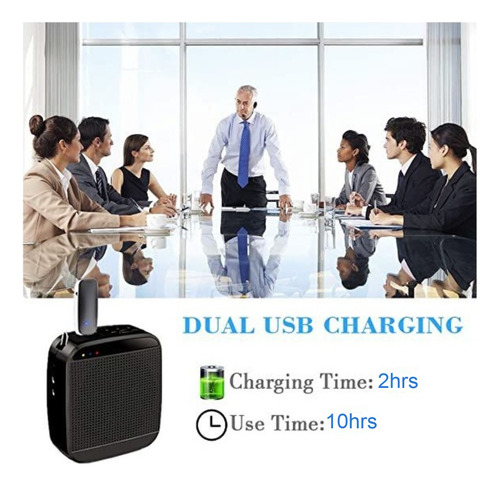 Microfono Inalambrico 2.4g Wireless Cintillo Recargable 10m