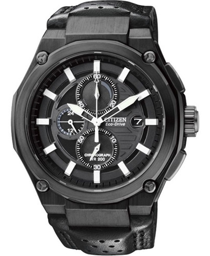 Relógio Citizen Masculino Eco-drive Ca0315-01e Tz30213j Cor do bisel Preto Cor do fundo Preto