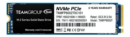 Unidad SSD Mp33 M.2 2280 Nvme 2 TB PCIe 3.0 X4 NVME 1.3 3D NAND, color negro