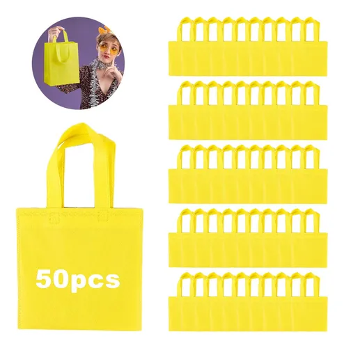 comprar 50 Mini Bolsas Ecológicas Para Dulce Bolsas Tejidas 20x20cm