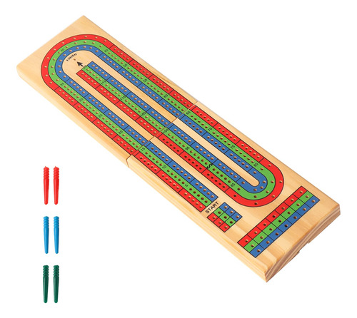 Gse - Tabla Plegable De Madera De 3 Pistas Para Cuna De Via.