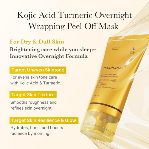 Mascarilla Exfoliante Nocturna Con Ácido Kójico Y Cúrcuma Me