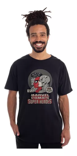 Camiseta Marvel Comics Super Heroes Retrô Clube Comix - Super Geek