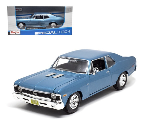 Miniatura De Carro Chevrolet Nova Ss 1970 1/24 Maisto Box