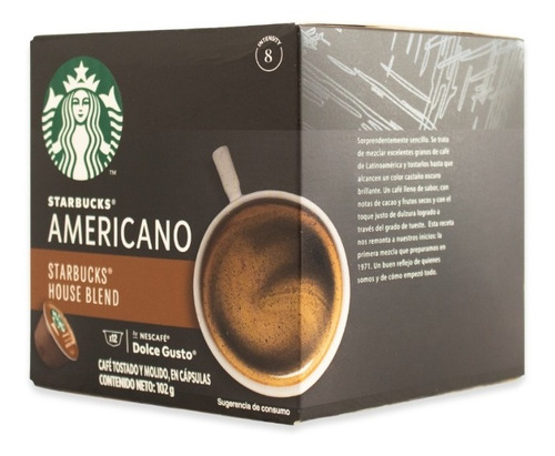 Imagen 3 de 6 de Americano, Capsulas De Café Starbucks, Cartón De 3 Cajitas.
