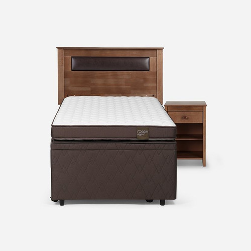 Bed Boxet Rosen Ergo T New 1,5 Plazas + Muebles Ferrara
