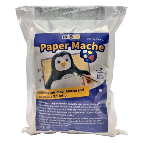 Papel Maché Modoh Blanco De 3.3 Libras, Objeto Instant...