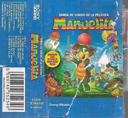Manuelita Album Banda Original De La Pelicula Sony Cassette