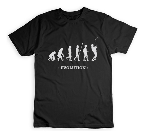 Remera Pesca Evolution En Algodón