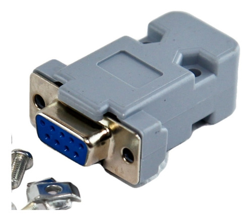 X10u Conector Ficha Db-9 Db9 Hembra 9 Pin Con Tapa 1° Htec
