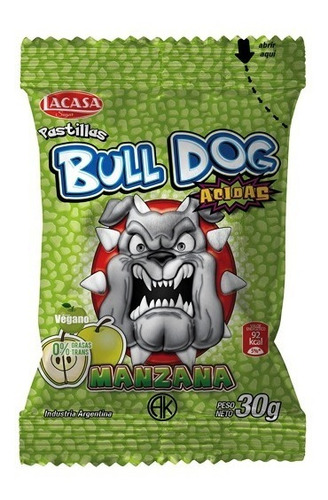 Pastilla Bull Dog Caja X 12 Sobres - Barata La Golosineria