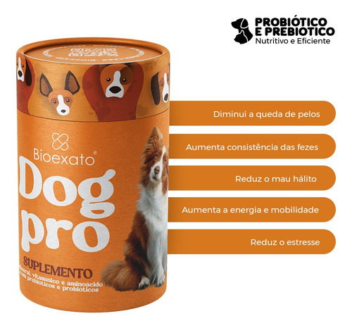 Suplemento Probiotico Amino Canino Mais Longevidade Pitbull