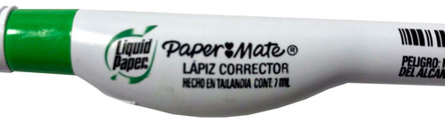 Corrector Liquido En Pluma, Liquid Paper, 7ml, 3 Pzas.