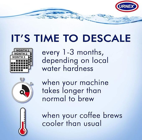 5pack Urnex Dezcal 28g C/u Descalsificador Para Cafeteras