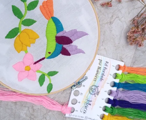Kit De Crochet 4 Agujas, 5 Hilos Macramé Colores Wayú