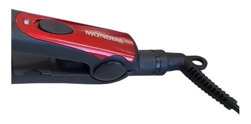 Imagem 7 de 8 de Chapinha de cabelo Mondial Tourmaline Ion Plus P-11 preta e vermelha 110V/220V
