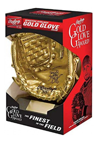 Medallas Trofeo De Guante De Béisbol Rawlings Mini Gold Glo