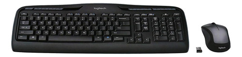 Mouse Logitech, Con Teclado/negro/inalambricos/receptor Usb