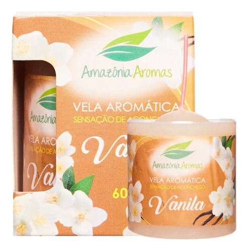 Vela Aromática Vanila 60g - Amazônia Aromas