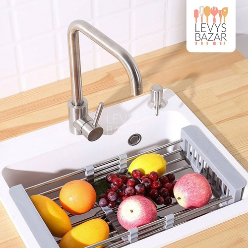 Secaplatos Escurridor Extensible Para Bacha Verduras Frutas