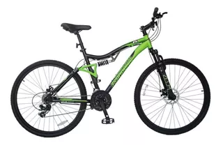 Bicicleta Ironhorse Sinister 6.1 Negro/verd R29 24v Aluminio