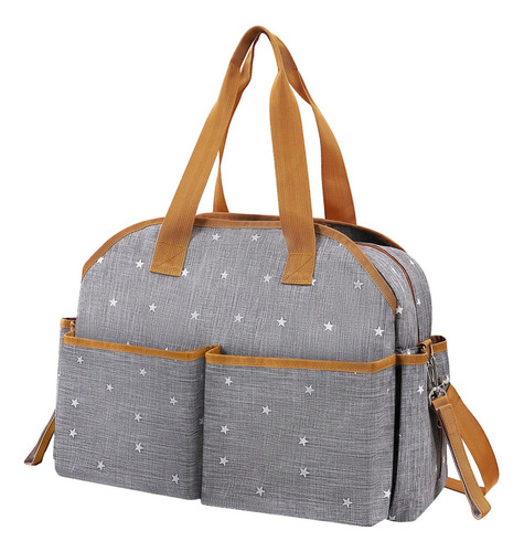 Bolso De Mano Con Estilo Para Pañales, Multifunción, Gris