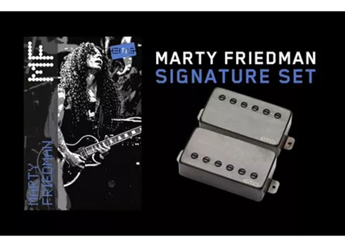 Micrófonos P/guitarra Emg Marty Friedman Signature Set Color Black Chrome