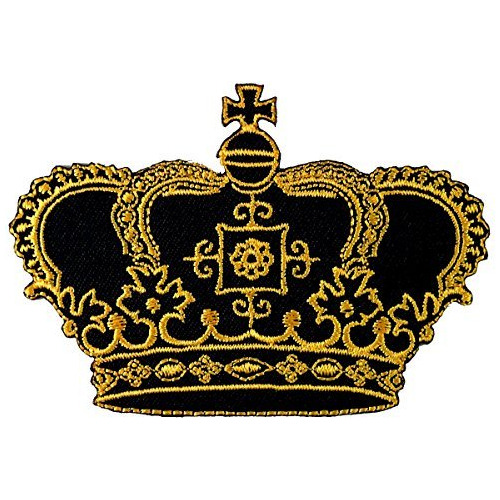 Afunzo Doll Parche Bordado Crown Imperial King Queen Para X