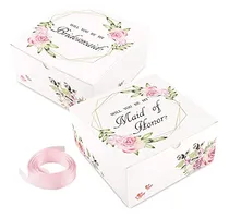 Comprar 10 Cajas De Propuestas Dama De Honor Cinta, 2 Cajas De ...