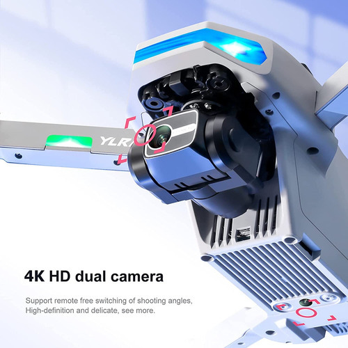 Radar profissional de drone para evitar obstáculos Gimbal 4k Gps S135 Cor cinza