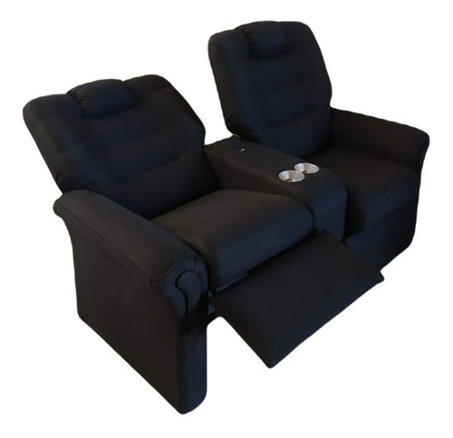 Sillon Reclinable Tela 2 Cuerpos Relax Cine Puerto Usb